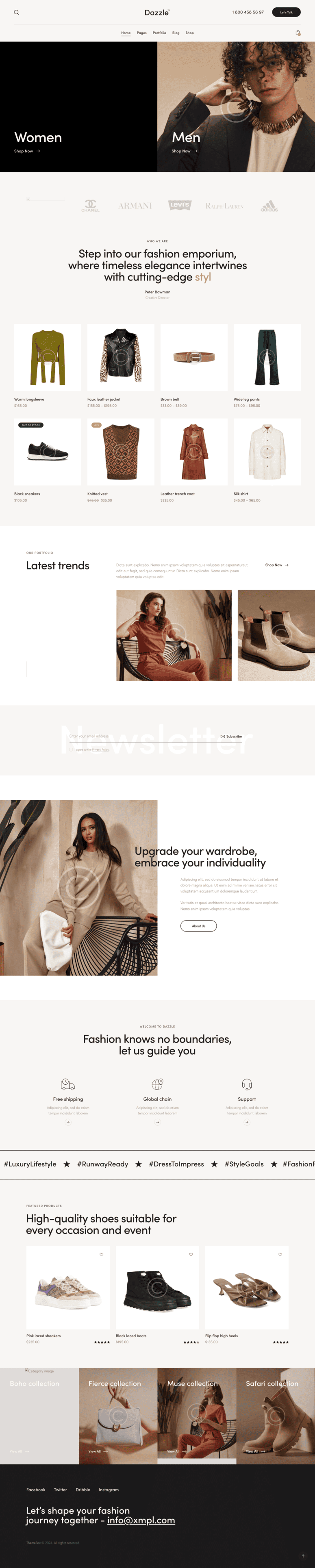 Brand-aligned storefront presentation