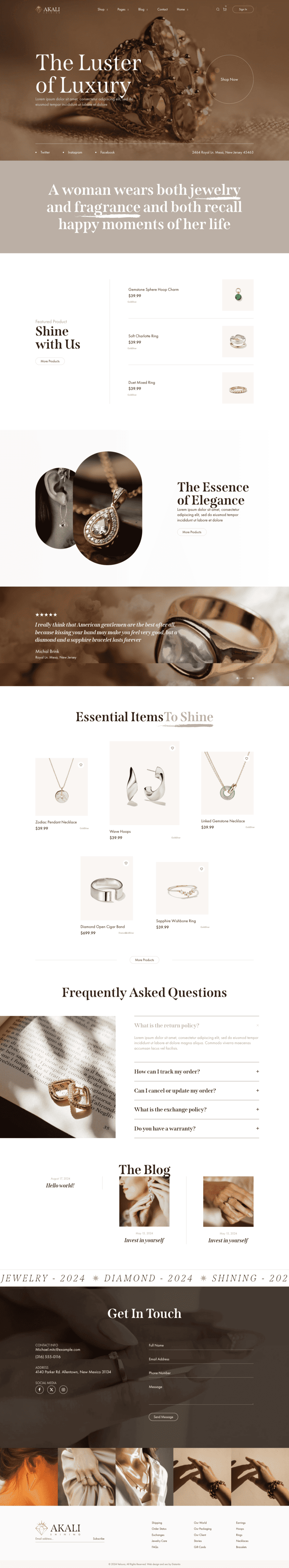 Design consistency across product pages